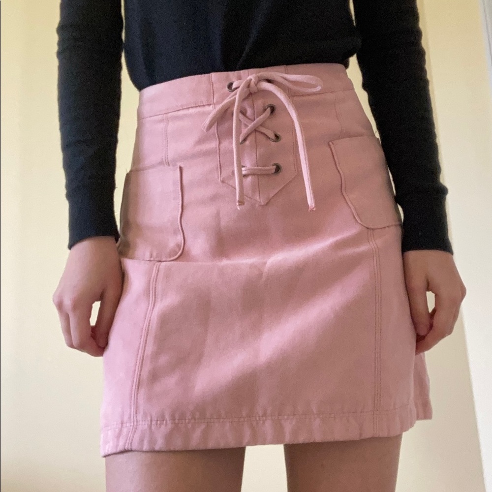 Hollister Faux Suede Skirt